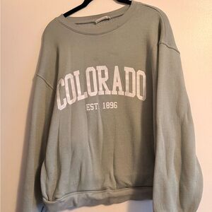 Altar'd State Sage Green Colorado Sweater